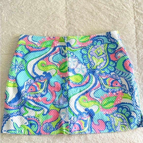 Lilly Pulitzer “Conch Republic” Blue Pink Paisley Skort – Vintage Resort Wear - Picture 4 of 5
